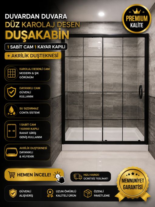Karolaj Desen Duşakabin+Duşteknesi KD104 Karolaj Desen Duşakabin+Duşteknesi KD104