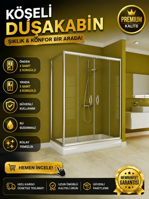 Lüks Camlı Duşakabin ND123 Lüks Camlı Duşakabin ND123