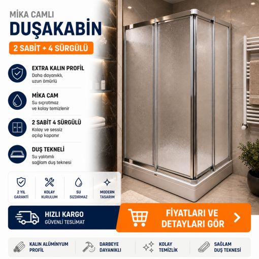 Mika Camlı Duşakabin ND301 