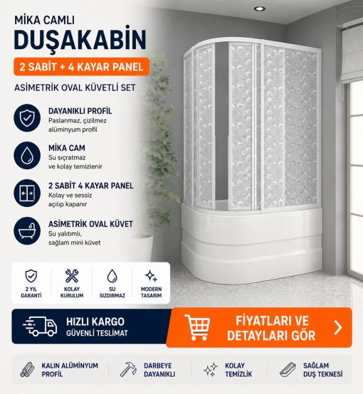 Mika Camlı Duşakabin ND305 