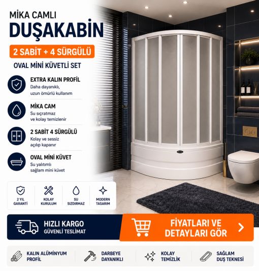 Mika Camlı Duşakabin ND318 