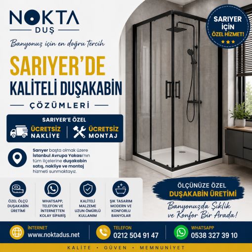 Sarıyer duşakabin nokta duş  