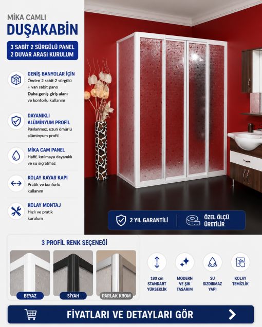 Teknesiz Mika Duşakabin ND403 