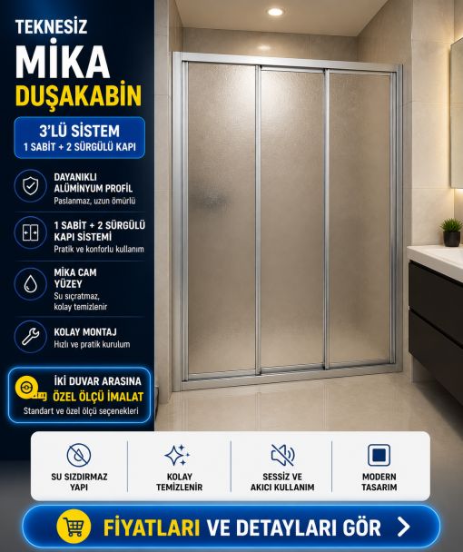 Teknesiz Mika Duşakabin ND416 