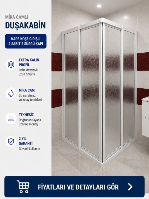 Teknesiz Mika Duşakabin ND 404 